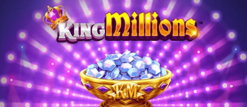 En bild på populära King millions jackpot-funktionen i slots, dessa har avsevärt lägre RTP än samma spel utan king millions-jackpotten.